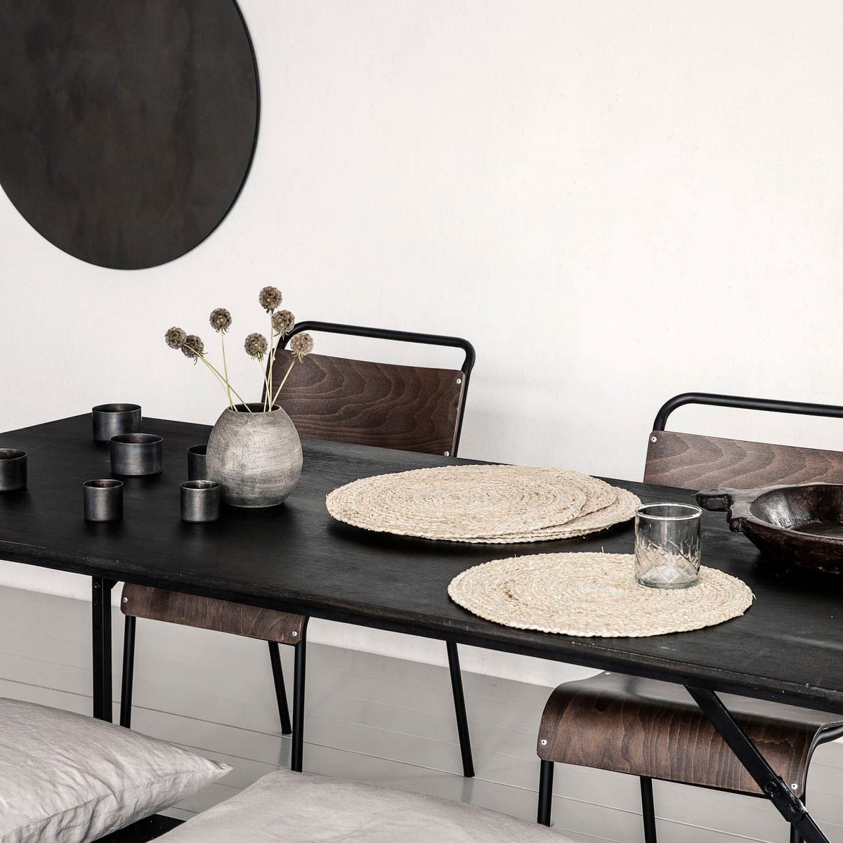 nordic large round placemats