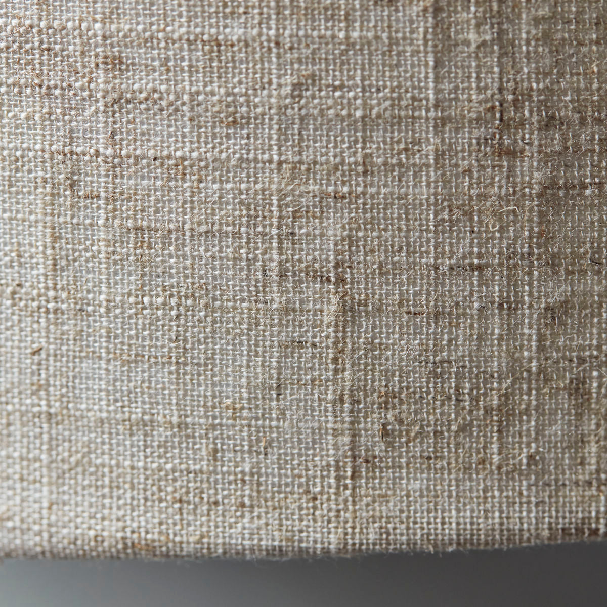 linen lamp shade with light blue base