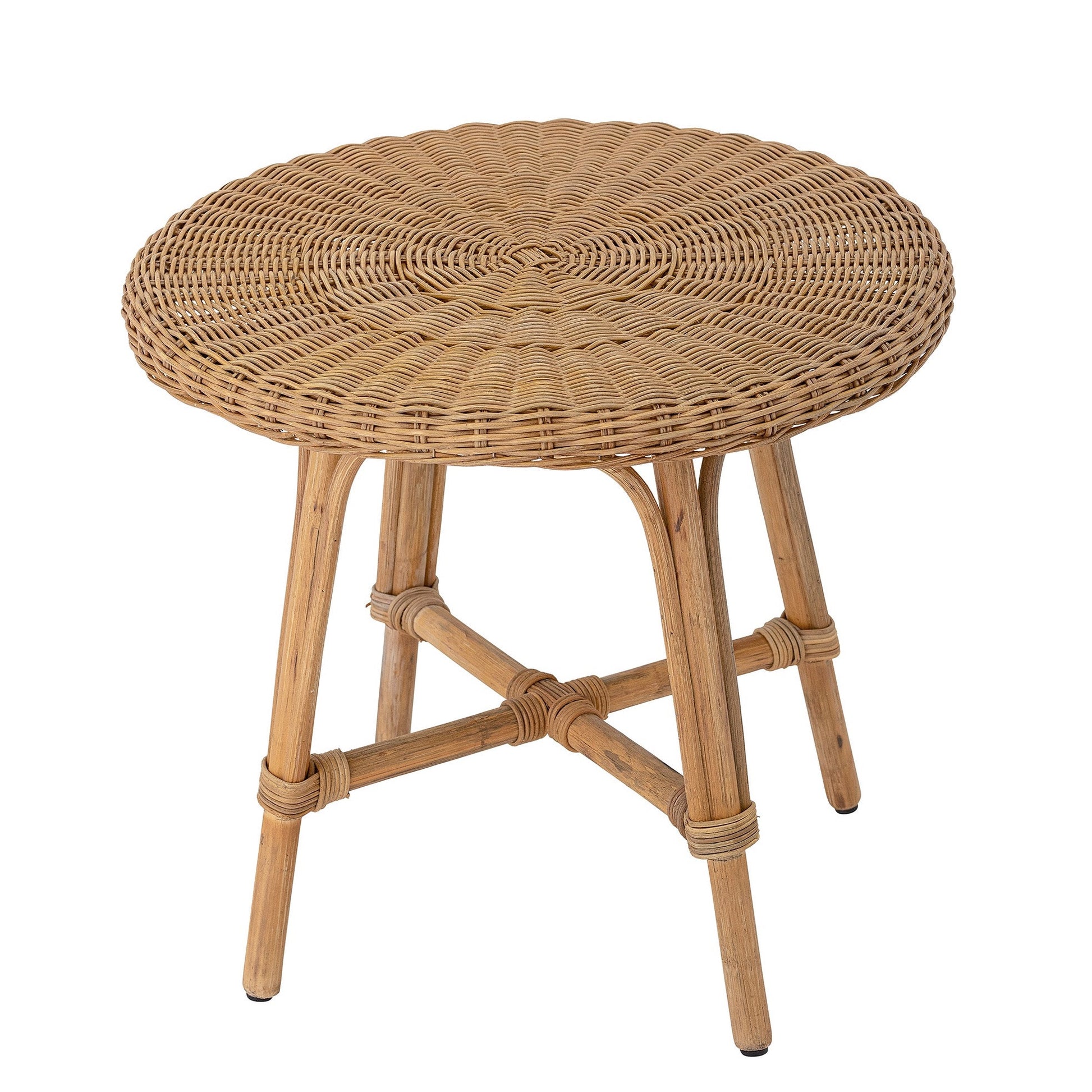 rattan nature side table from Bloomingville