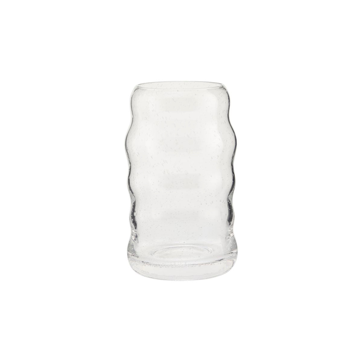 tall clear small bubble vase