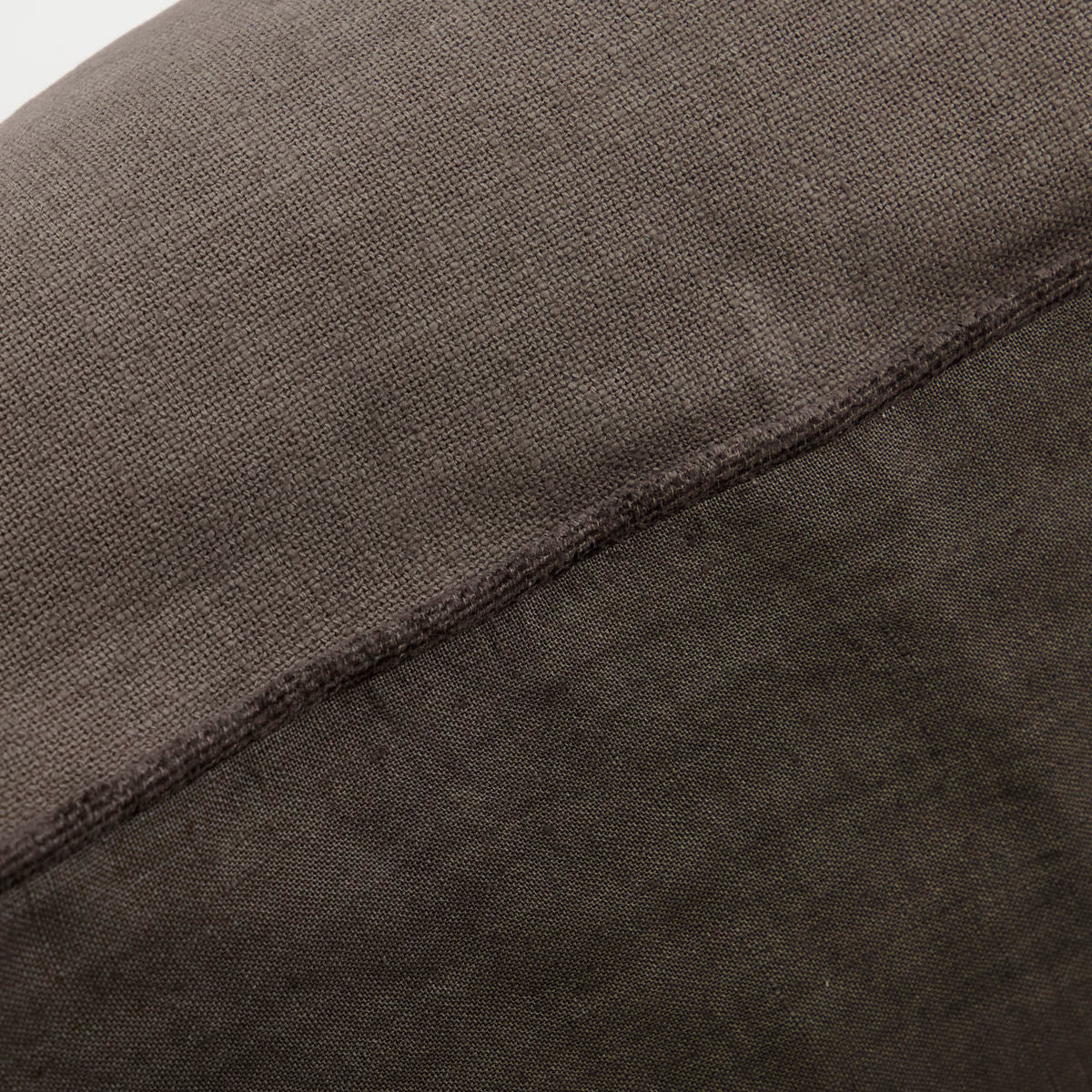 dark grey linen & cotton cushion from house doctor