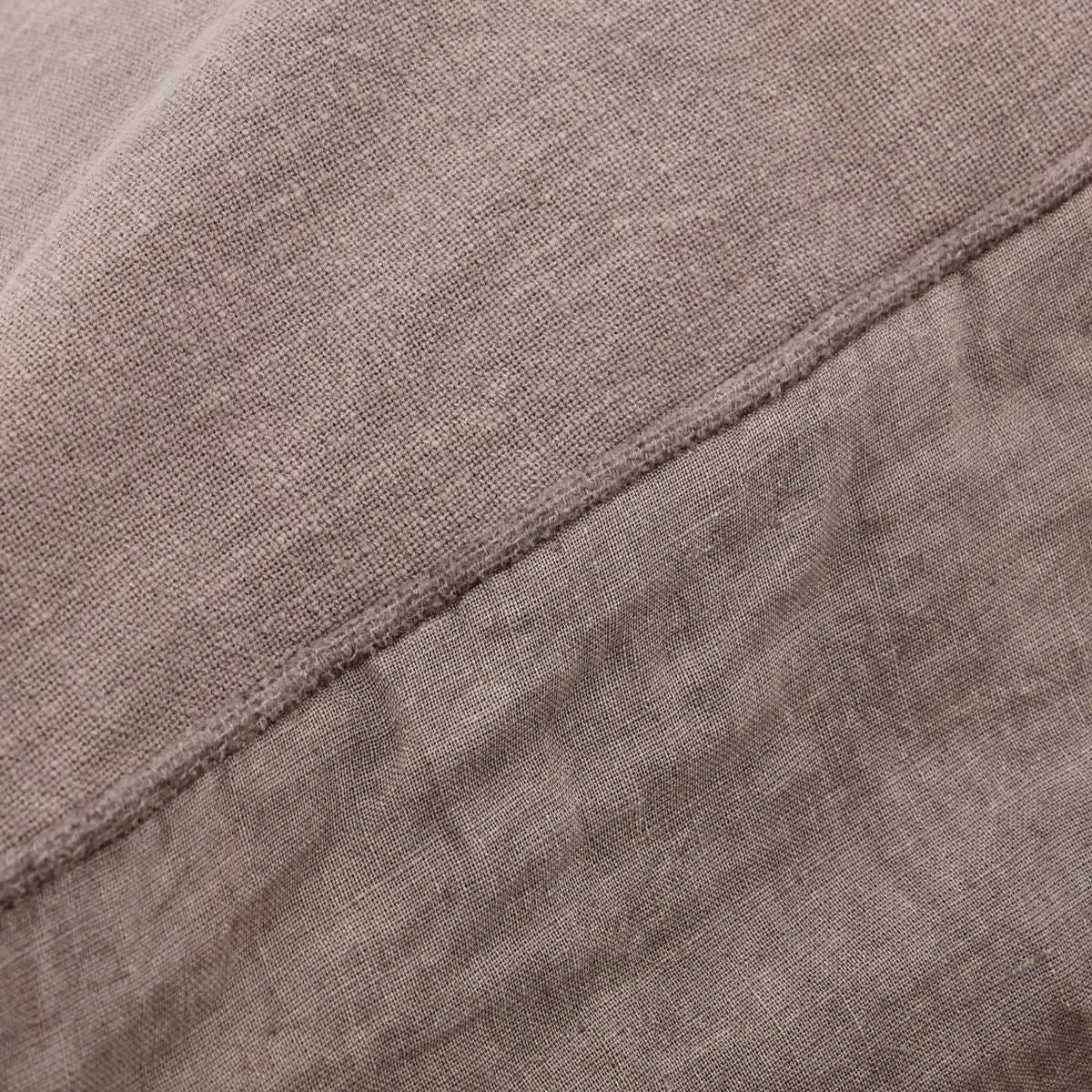 sai warm grey linen cushion