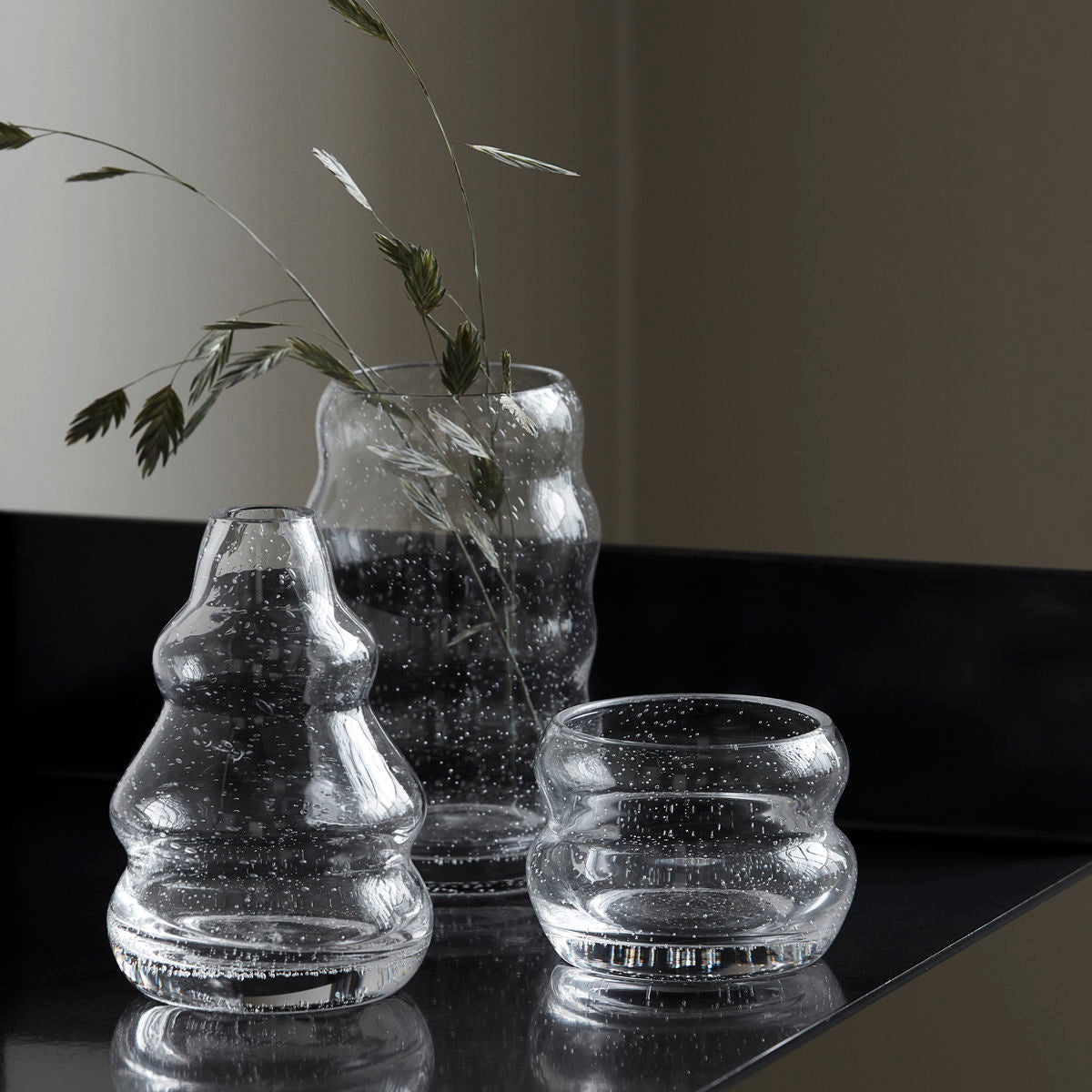 cheap glass bubble small vase