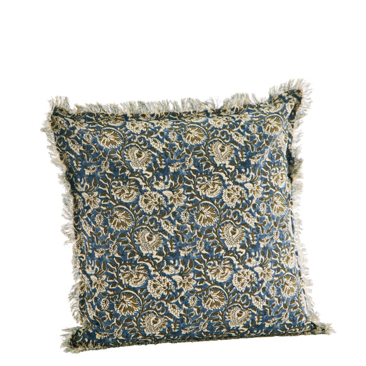 printed cushion with fringes from madam Stolz 