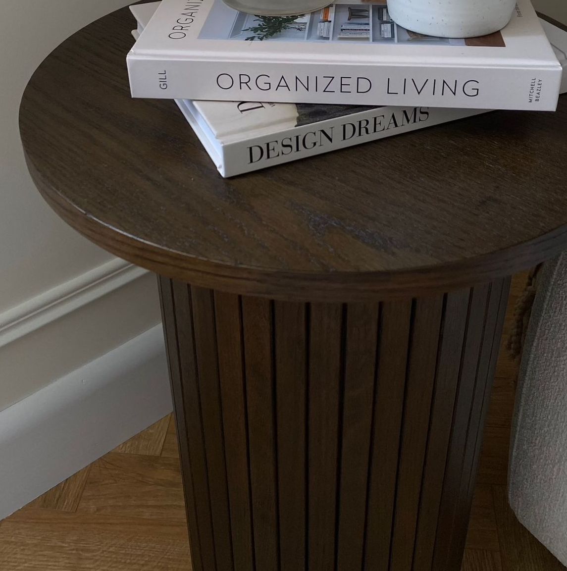 tall Mocca wooden coffee table 