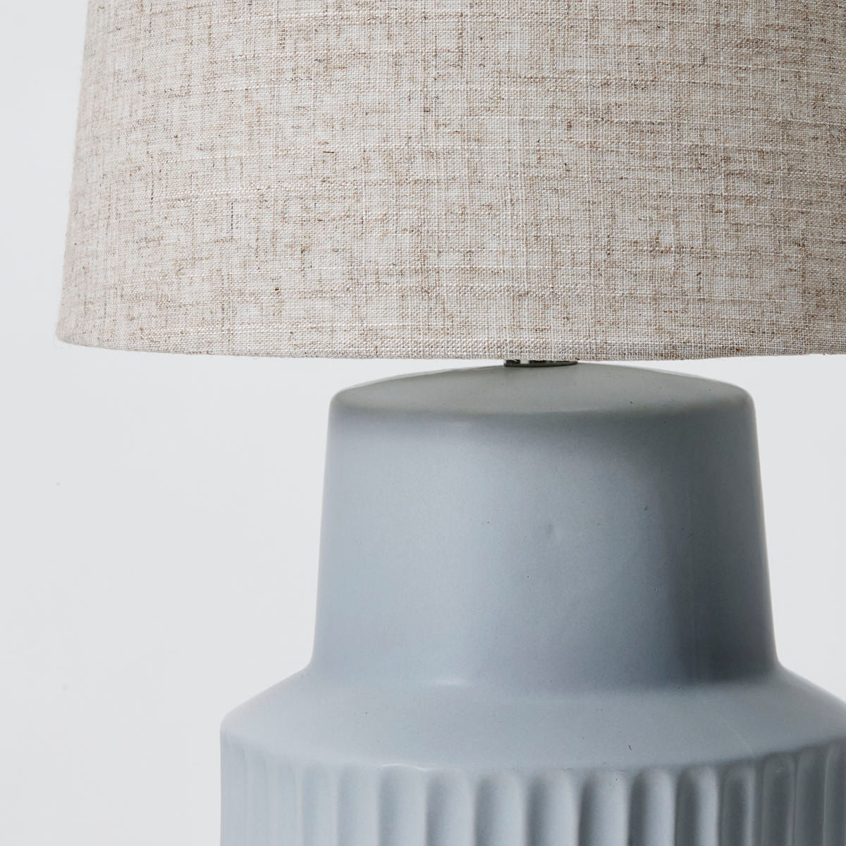 beige & light blue nordic table lamp