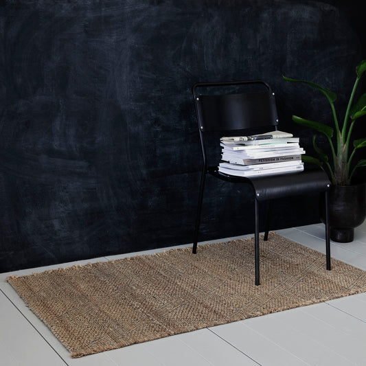 Mara brown jute rectangular rug 