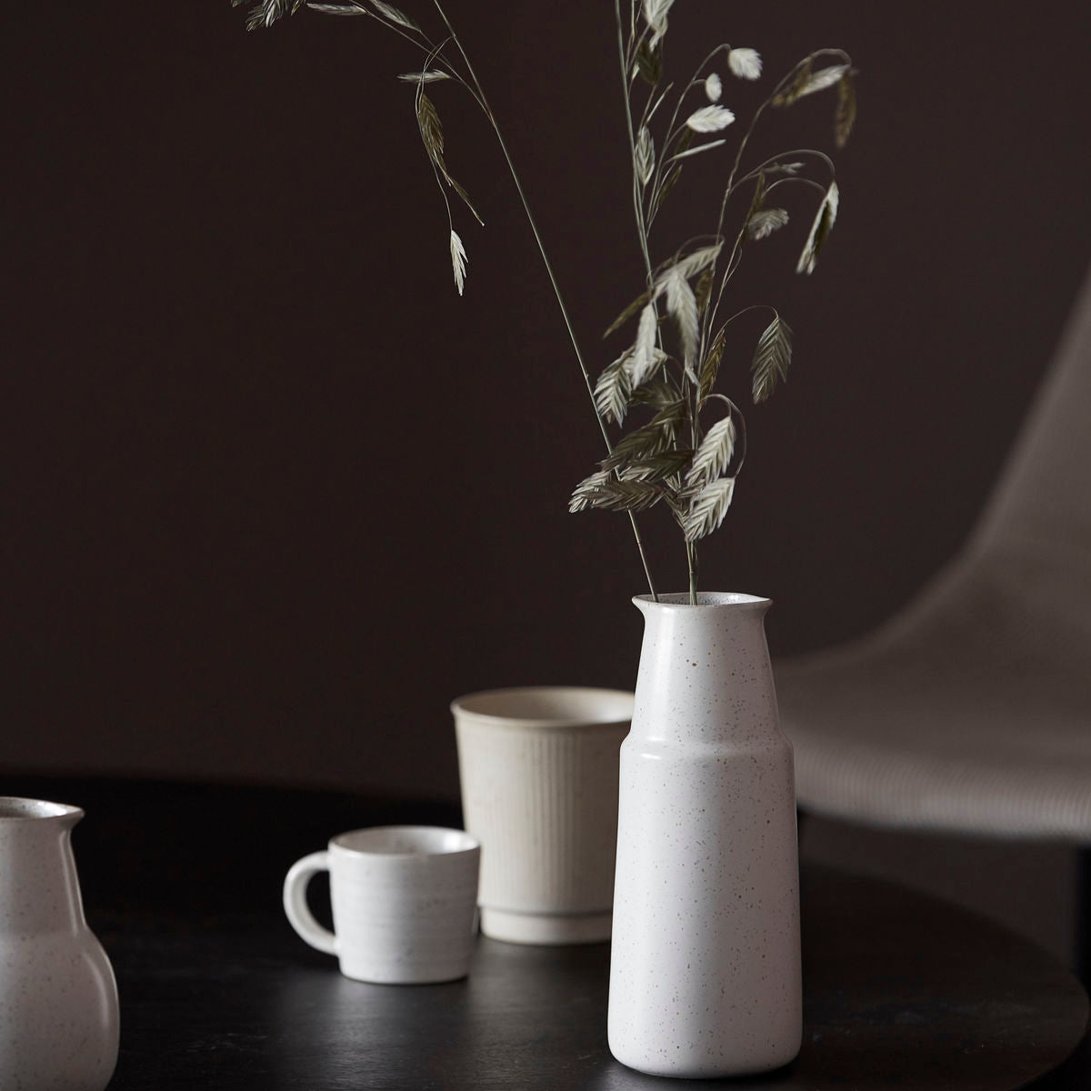 small tall off white vase from house doctor 