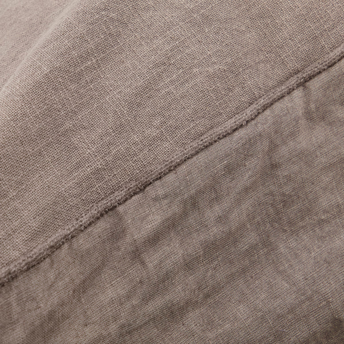 sai warm grey linen cushion 